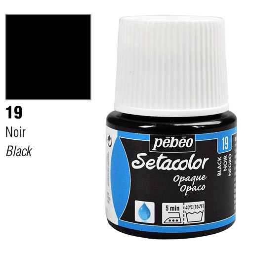 PEBEO Setacolor Opaque 45ml 19 Black Lake