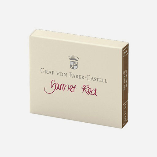 FABER-CASTELL Ink Cartridge x 6 Garnet Red