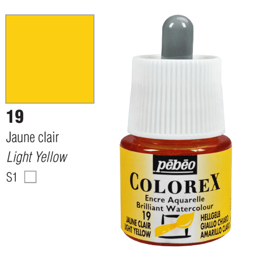 PEBEO Colorex Watercolor Ink 45ml 02 Primary Yellow