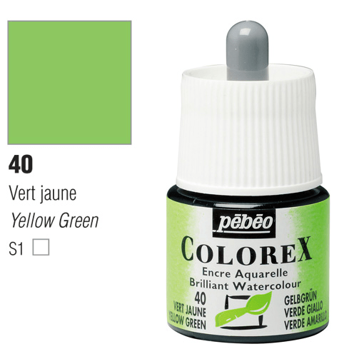 PEBEO Colorex Watercolor Ink 45ml 40 Yellow Green