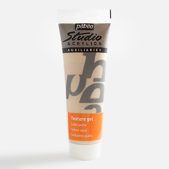PEBEO Studio Texture Gel 250ml Yellow Sand
