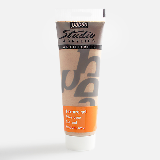 PEBEO Studio Texture Gel 250ml Red Sand