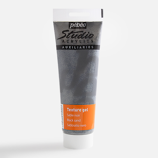 PEBEO Studio Texture Gel 250ml Black Sand