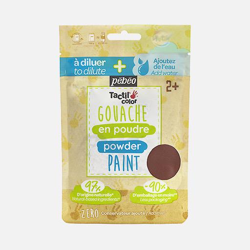 PEBEO Gouache Paint Powder 100g Brown