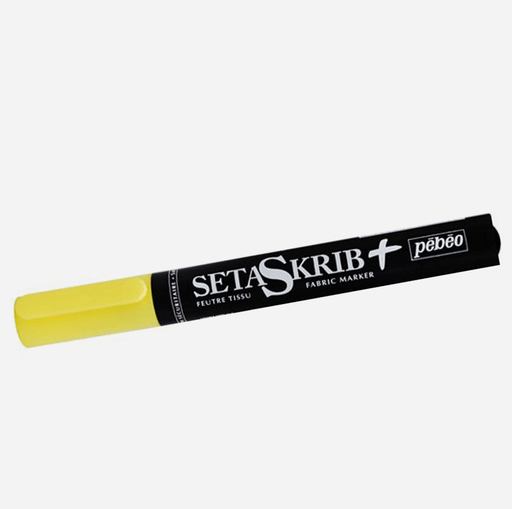 PEBEO Setaskrib+ Light Fabric Brush Marker 01 Yellow