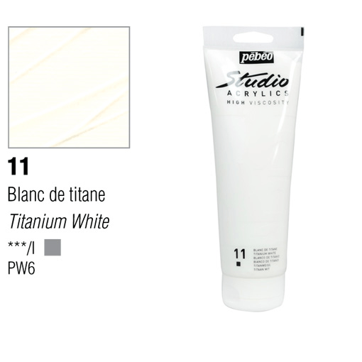PEBEO Studio Acrylic 100ml 11 Titanium White