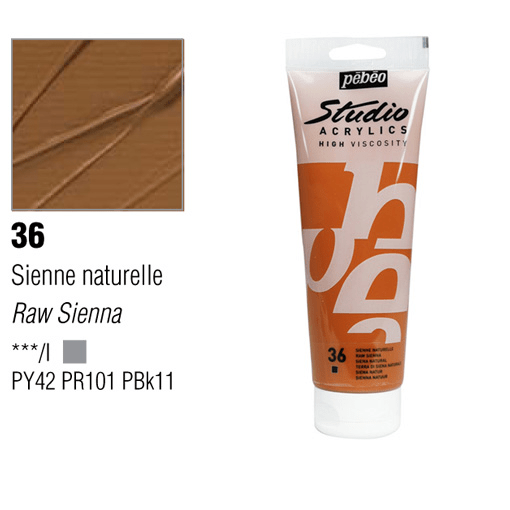 PEBEO Studio Acrylic 100ml 36 Raw Sienna