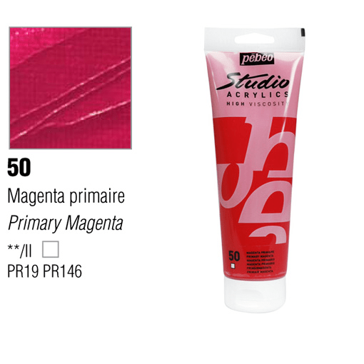 PEBEO Studio Acrylic 100ml 50 Primary Magenta