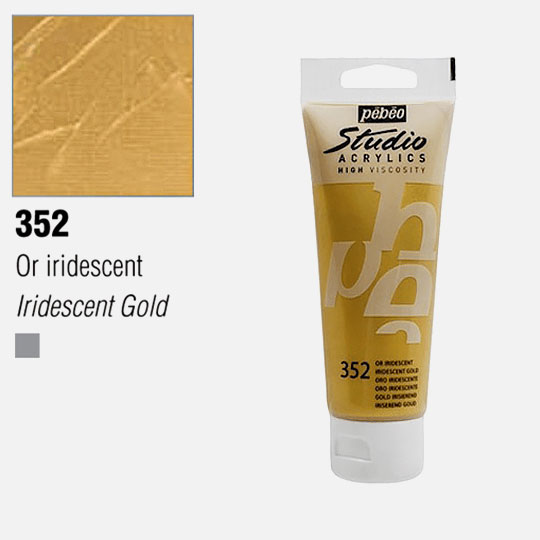 PEBEO Studio Acrylic 100ml 352 Iridescent Gold