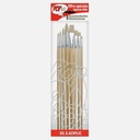 PEBEO Pop Art Bristle Flat & Round Brush Set x 8