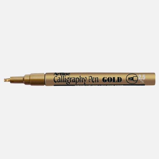 ARTLINE Calligraphy Pen 2.5mm Gold