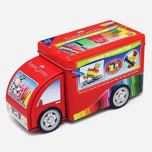 FABER-CASTELL Connecter Pen Creative Truck (33 Markers Included)