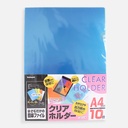 NAKABAYASHI Clear Holder 5-Color A4 x 10
