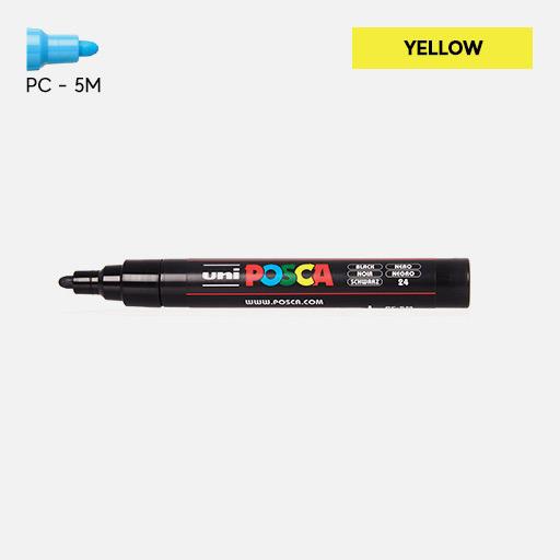 UNI Posca Acrylic Marker Medium Tip Yellow