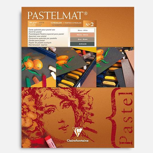 CLAIREFONTAINE Pastelmat Card For Pastel 360gsm 24cm x 30cm x 12 No. 2