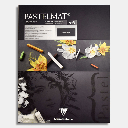 CLAIREFONTAINE Pastelmat Pad 6 360gsm 30cm x 40cm x 12 Charcoal Grey