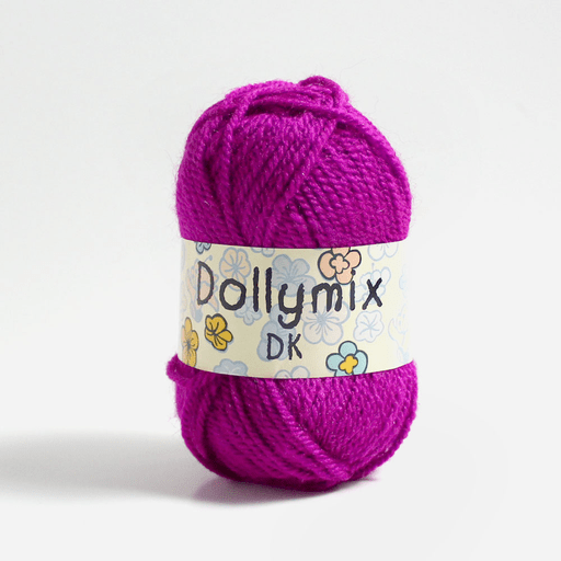 KING COLE Dolly Mix Acrylic Yarn 25g Cerise