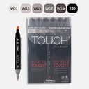 SHINHAN Touch Twin Marker Warm Grey Set x 6