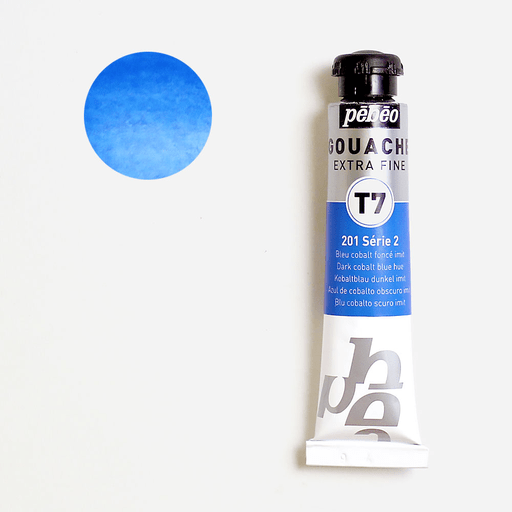 PEBEO T7 Extra Fine Gouache 20ml 201 Dark Cobalt Blue