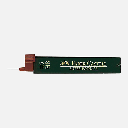 FABER-CASTELL Super-Polymer Graphite Lead 0.5mm HB x 12