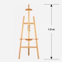 OVJ Pine H-Frame Display Easel 1.5m (Installation Not Included)