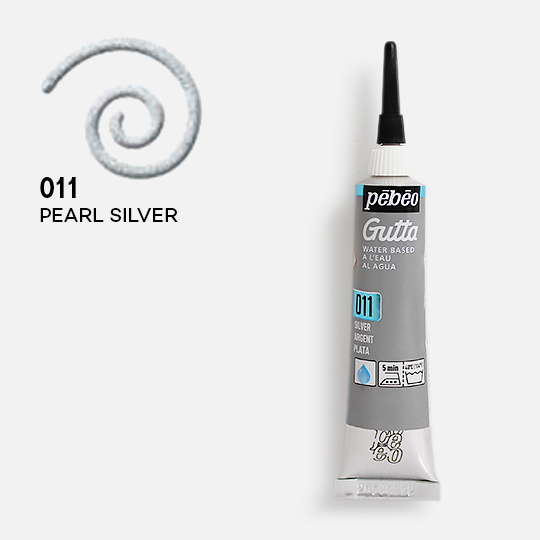 PEBEO Water Based Gutta Outliner 20ml Pearl Silver
