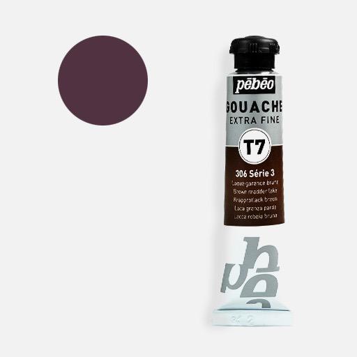 PEBEO T7 Extra Fine Gouache 20ml 306 Brown Madder Lake