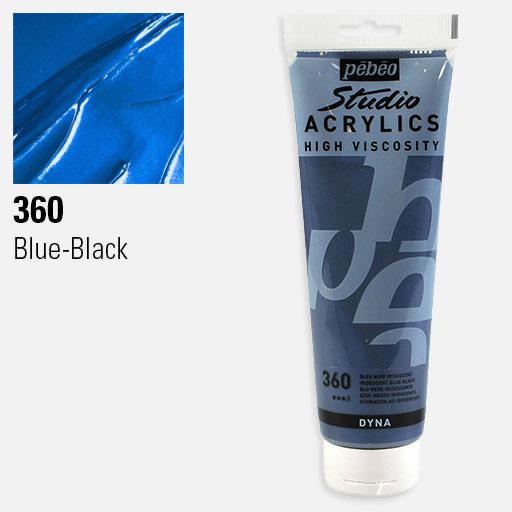PEBEO Studio Acrylic 250ml Iridescent Blue-Black