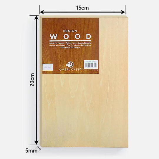 OVJ Basswood Plywood 5mm x 15cm x 20cm