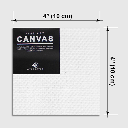 OVJ Cotton Canvas Board 280gsm Square 4” x 4”