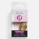 JACQUES HERBIN Engraved Seal Newly Weds