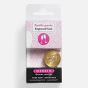 JACQUES HERBIN Engraved Seal Glass Of Champagne