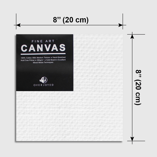 OVJ Cotton Canvas Board 280gsm Square 8” x 8”