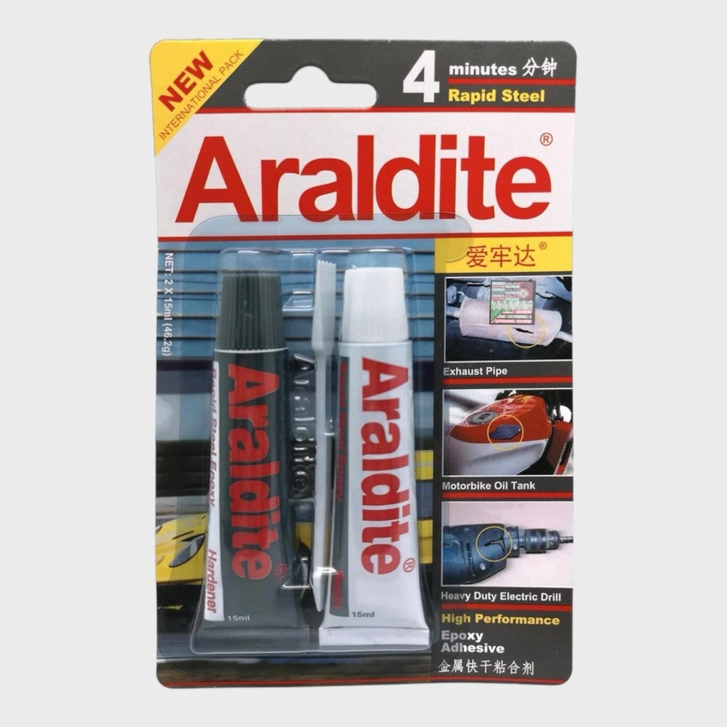 ARALDITE Rapid Steel Epoxy Glue 15ml x 2