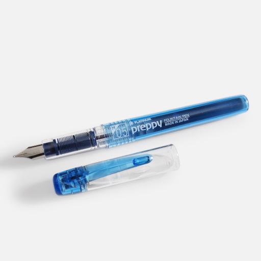 PLATINUM Preppy Blue Black Fountain Pen Medium
