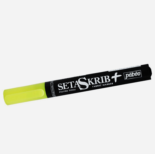 PEBEO Setaskrib+ Light Fabric Brush Marker 13 Fluorescent Yellow