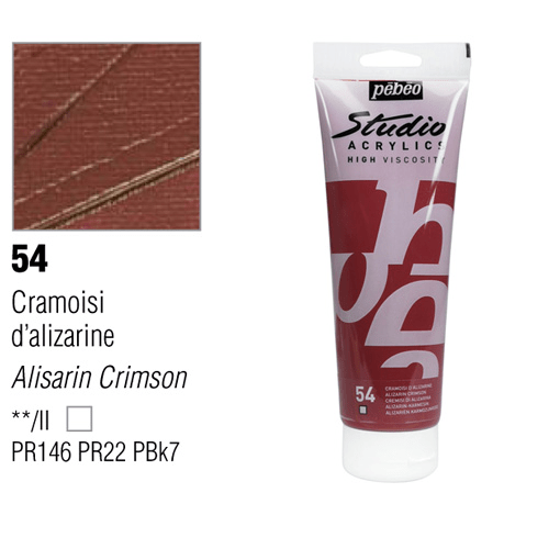 PEBEO Studio Acrylic 100ml 54 Alizarin Crimson
