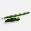 PENTEL Fude Touch Brush Pen Olive Green