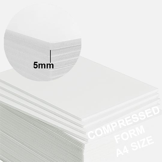 ART FOAM Natural Compress Foam Board 5mm A4