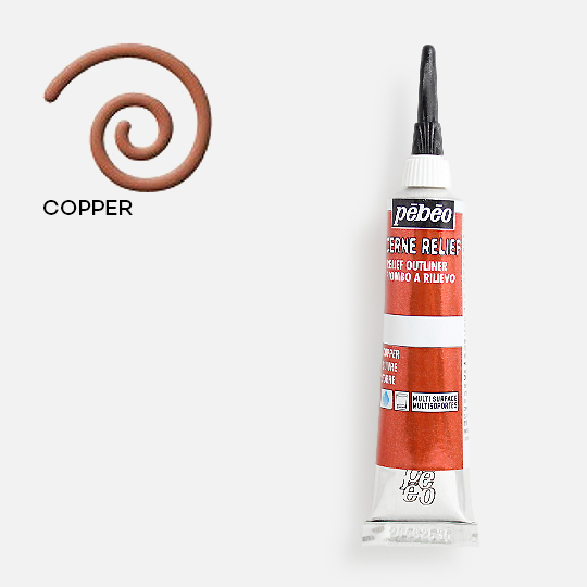 PEBEO Cerne Relief Outliner 20ml Copper