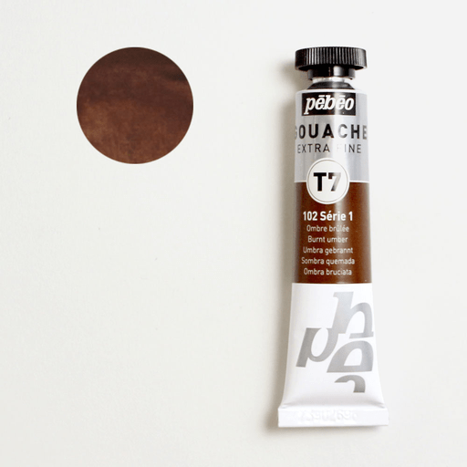PEBEO T7 Extra Fine Gouache 20ml 102 Burnt Umber
