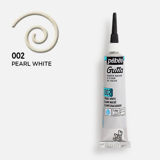PEBEO Water Based Gutta Outliner 20ml Pearl White