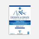 CLAIREFONTAINE Grain Drawing Paper Pad 180gsm A5 x 30