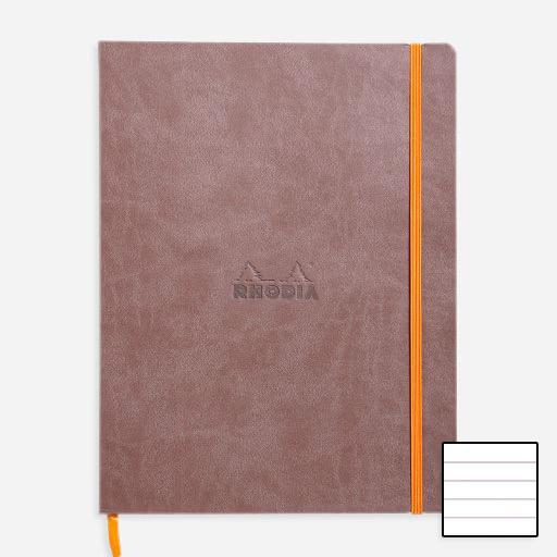 RHODIA Softcover Lined Notebook 90gsm B5 x 80 Chocolate