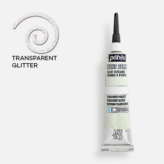 PEBEO Cerne Relief Outliner 20ml Transparent Glitter