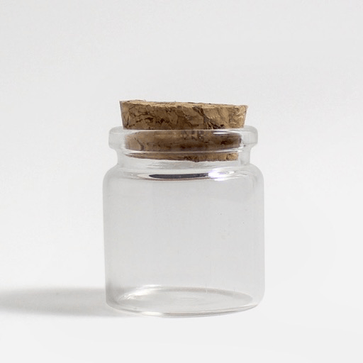 OVJ Glass Bottle & Cork Cap 50ml