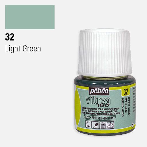 PEBEO Vitrea 160 Water-Based Glass Paint 45ml Light Green