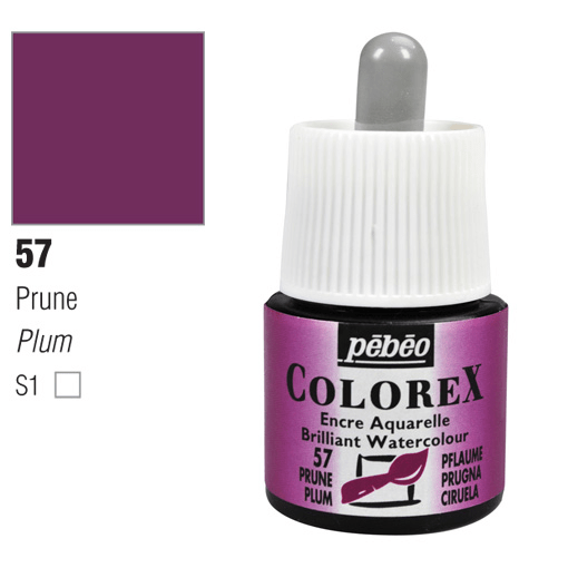 PEBEO Colorex Watercolor Ink 45ml 57 Plum