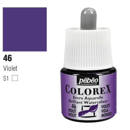 PEBEO Colorex Watercolor Ink 45ml 46 Violet