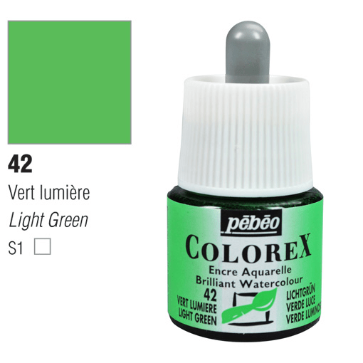PEBEO Colorex Watercolor Ink 45ml 42 Light Green